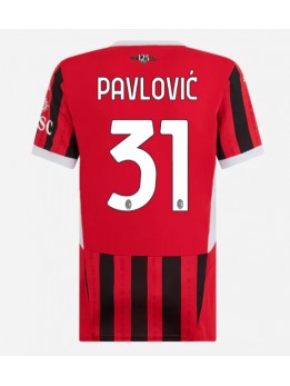 AC Milan Strahinja Pavlovic #31 Zenski Domaci Dres 2024-25 Kratak Rukavima